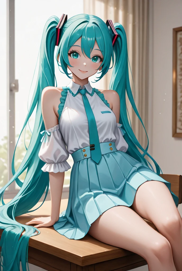 masterpiece, best quality, 1girl, hatsune miku