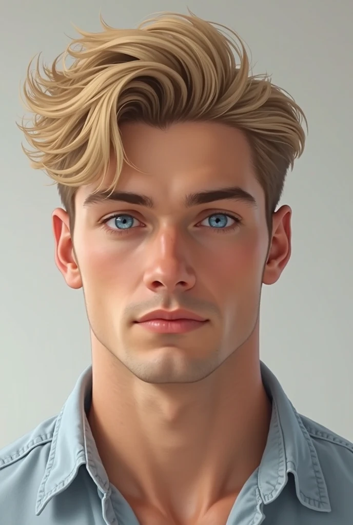 Let the less muscular blonde be handsome without a beard