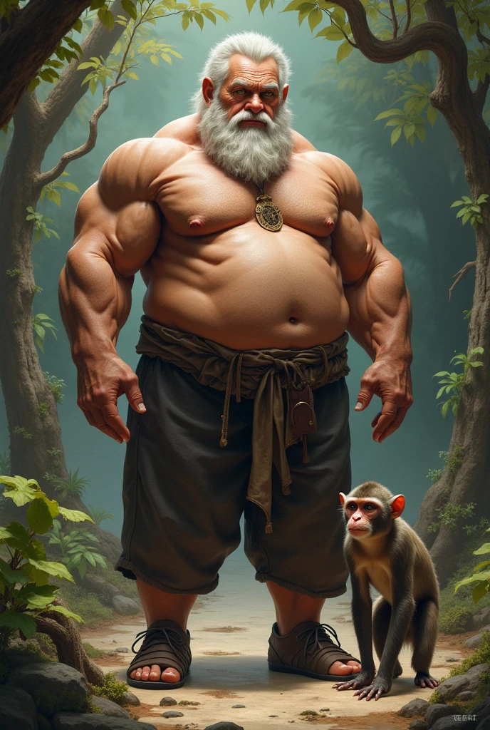 Furry male grey Wolf, Law(sdorica), muscular, Strong build, muscular male, furry, wolf boy, White beard, A thin white beard, by null-ghost, Wearing a Japanese loincloth on the lower body, Full of manliness, The whole body is wet, The upper body is wearing a white shirt, The clothes and loincloth were soaked by water until they were translucent., White shirt unbuttoned to reveal chest muscles, Clothes and loincloths fit tightly against the skin, White tight shirt, Small belly, Muscles are well developed but the belly is fat, Big chest muscles, No NSFW elements, No factors that cause blocking, Sexy but not too sexy, Completely normal, Completely SFW, In the picture from beginning to end, Full body portrait, Through the wet clothes, you can see the slightly fat belly with abdominal muscles, A translucent loincloth that outlines the shape of a penis, Does not contain any pornographic content, Hands on hips, Standing upright, sigh, annoyed, angry, embarrassed, shy, blush, upset, sulking, depressed, frustrated, full-face blush, anger vein, nose blush, excited, saliva trail, skin fang, fang, endured face, moaning, heavy breathing, expressions, bright pupils, flustered, jitome, scowl, tearing up, serious, grimace, fume, facial hair, saliva, frown, tongue, eyeball, tears, aqua eyes, crying with eyes open, glaring, streaming tears, wide eyes, yellow eyes, wide-eyed, grey hair, wet hair, animal ears, wolf ears, tongue out, ear blush, cut-in, UHD, masterpiece, anatomically correct, ccurate, textured skin, super detail, high details, high quality, award winning, best quality, highres, 1080P, 8k,One portrait,individual,Detailed eyes, Detailed body, Detailed background, Real and detailed background, Any content that may result in being blocked,Wearing a white shirt and a Japanese loincloth, Not any other clothes,Wearing a white shirt and a Japanese loincloth, Not any other clothes,Arms covered with white bandages,old man,daddy