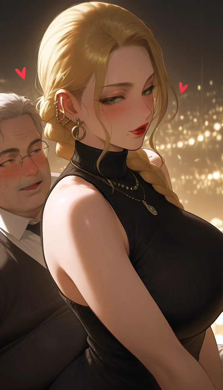 (Masterpiece), (Highest quality), ((Naked in sexy lingerie:1.3)), (blush:1.3), (Real:1.5), Real、ペニスReal、Sexy Girls、((Wrist 2、Browse 4、Thumb 1)), ((Two Legs、Browse 4、Thumb 1)),Precise small hands、Embarrassed look、(Black-rimmed glasses、Seduce:1.3)、Very cute girl、Baby Face、Clear Eyes、Shining Eyes、Large Breasts、Beautiful Skin、Super fine、Highest Resolution、((Blonde wavy super long hair:1.3)),(((In a crowded train:1.6)),(((Creampie ejaculation:1.6))),(((Elegant mature mother having sex with an old businessman coming from the side:1.6))),(((Orgy:1.6))),