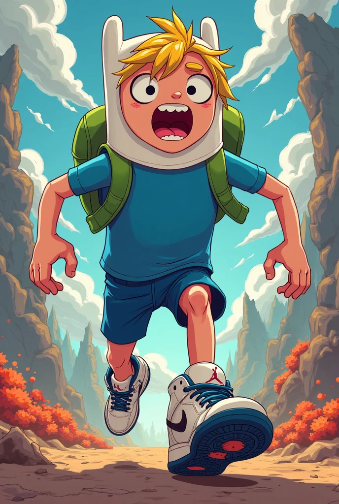 Finn the Human with Air Jordan