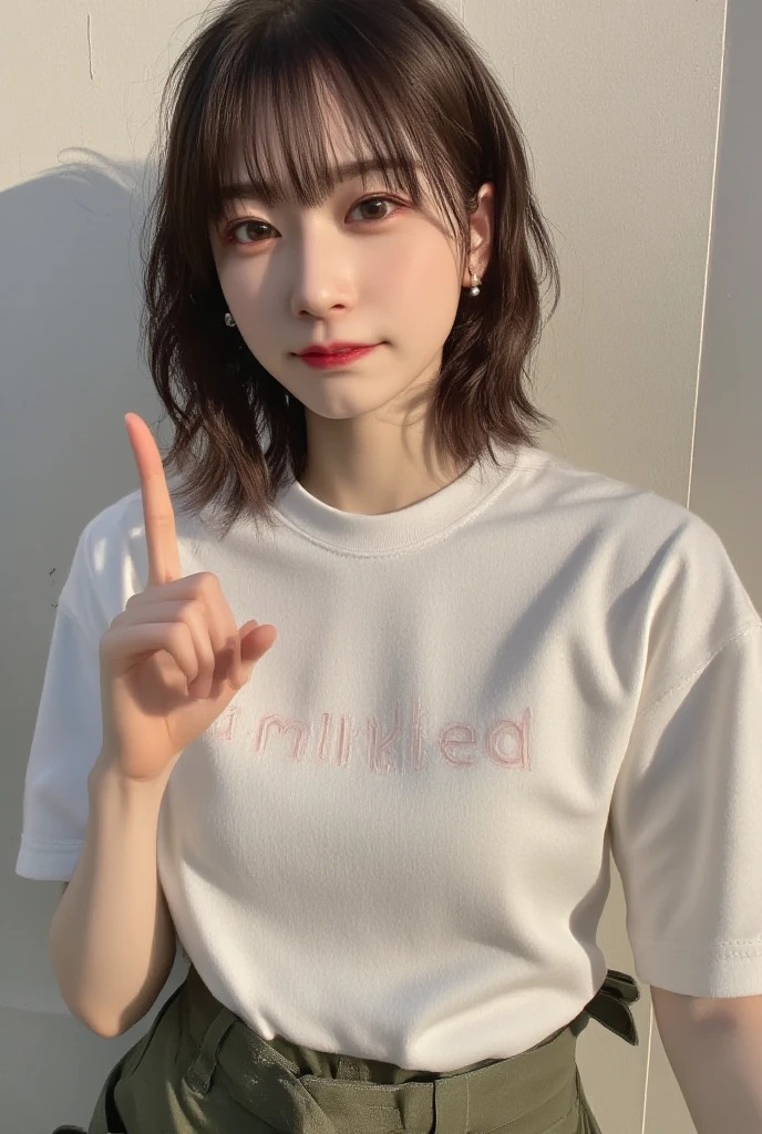 Highly detailed CG Unity 8K wallpapers, Highest quality, Very detailed, masterpiece, Realistic, photo Realistic, Very detailedかわいい, 20-year-old, Anatomically correct fingers、Perfect Fingers、(((Do-it-yourself skirt lift:1.2))), (Lift it yourself), Small white string panties、((blush)), ((Looking away and looking sideways))、(((Confused expression:1.4)))、hoodie、Pastel-colored pleated mini skirt、Japan、city、Jet Black Hair、Short Hair、White sneakers、(showing panties yourself)、