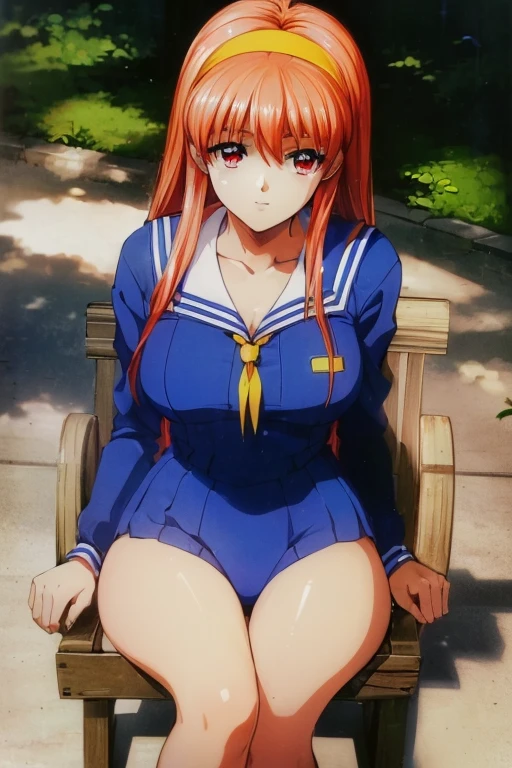 (Very beautiful face and eyes:1.2),(Laugh together),((Big Breasts))、The wind is blowing、White high knee panties、
Beautiful feet,Sailor suit、,Redhead、Yellow headband、cherry blossoms、Spread your legs、squat、
(highest quality,masterpiece:1.2),1 girl,Looking at the audience,
Natural light,Hair blowing in the wind,Beautifully detailed skies,