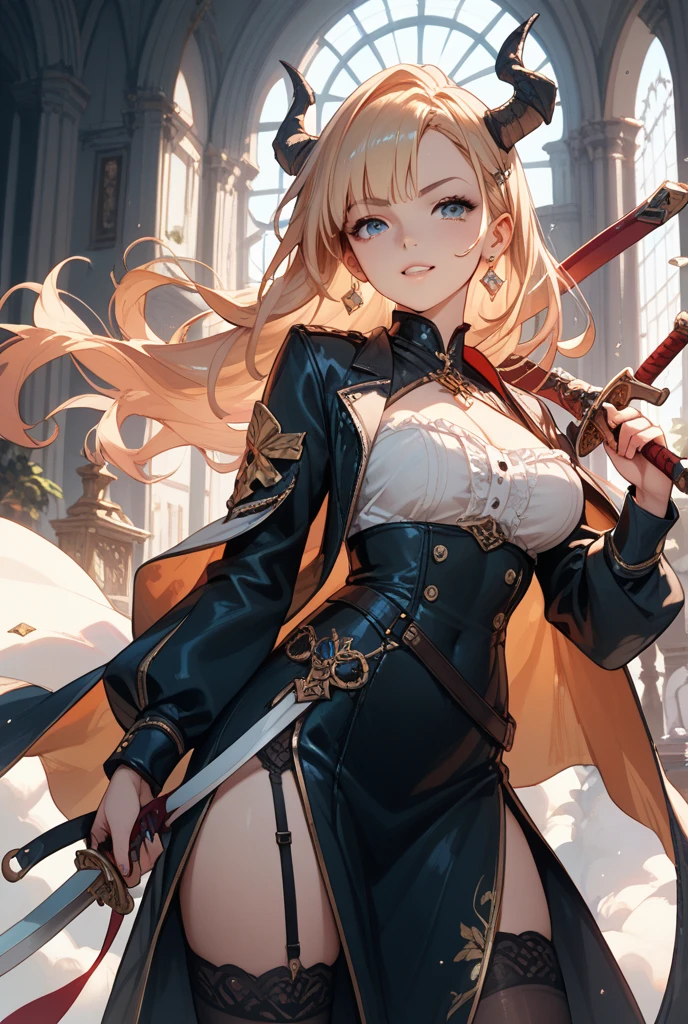 masterpiece, Highest quality, High resolution, mi1, Tail ornament, Tail Bow, gloves, Cat's Tail, Jingle bell, red gloves, Tail Bell, choker, Removable sleeves, Magical girl, Pink Dress, Strapless, Cowboy Shot, Outdoor, Are standing