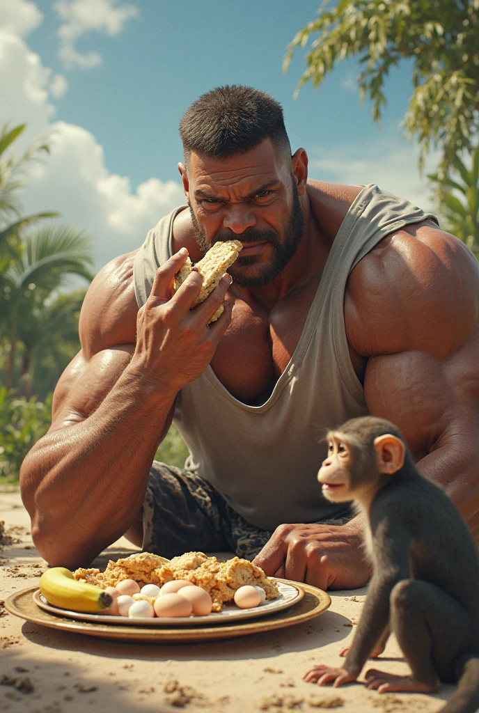 Kimbo slice and his three crocodile children