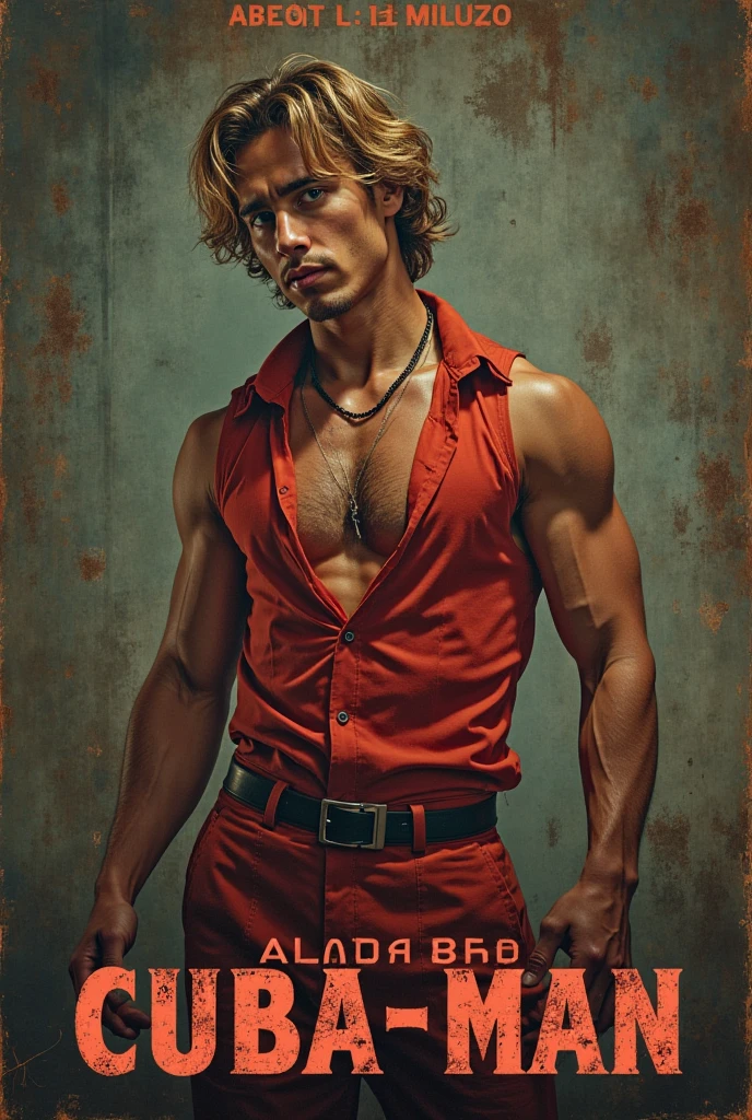 HD quality, high definition,male 18 years old handsome, muscular and slim, red lips, leaning against a wall inside abandoned oasis naked and wearing thong, model with bracelets, earrings and Necklace, wearing head band and sunglasses, open vest, full sexy body, angry browse, open mouth