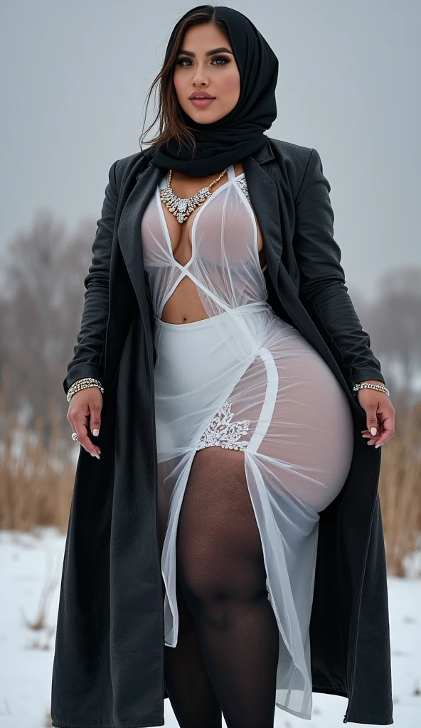A stunning, high-realistic, studio photograph of a chubby scandinavian woman, (Ingrid Mueller) 35 years old, goth woman. black dyed hair , sidecut and braided hairstyle dancing, professional nude. naked. pale skin . goth make-up, dancing . clothed only in intricately draped, flowing black silk scarves, evoking a sense of elegance and grace. Captured in a monochromatic color palette, the black and white tone amplifies the textures and shadows, adding depth to the fluid, energetic movement of the subject. Soft, diffused lighting accentuates the woman's sinuous curves, as her slender limbs seem to blur in motion, exuding a sense of freedom and joy. energetic. aesthetic