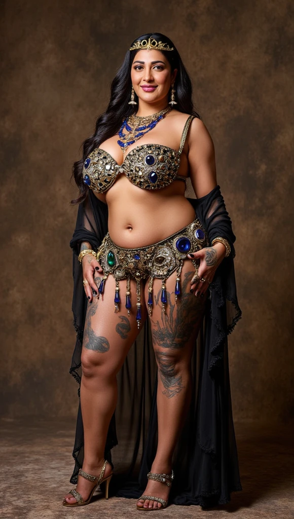 Beautiful Native American Woman , masterpiece, fully detailed, detailed face and body , Indigenous painting on the face , best possible quality, Bright reflected light , pierce the nose with crossed bones, , typical piercing, aboriginal culture, Know more about everything , 8K、fat girl、((1 female)),stand on tiptoe、White blank background、stand facing forward、barefoot、full body portrait、stand with legs apart、model pose、
