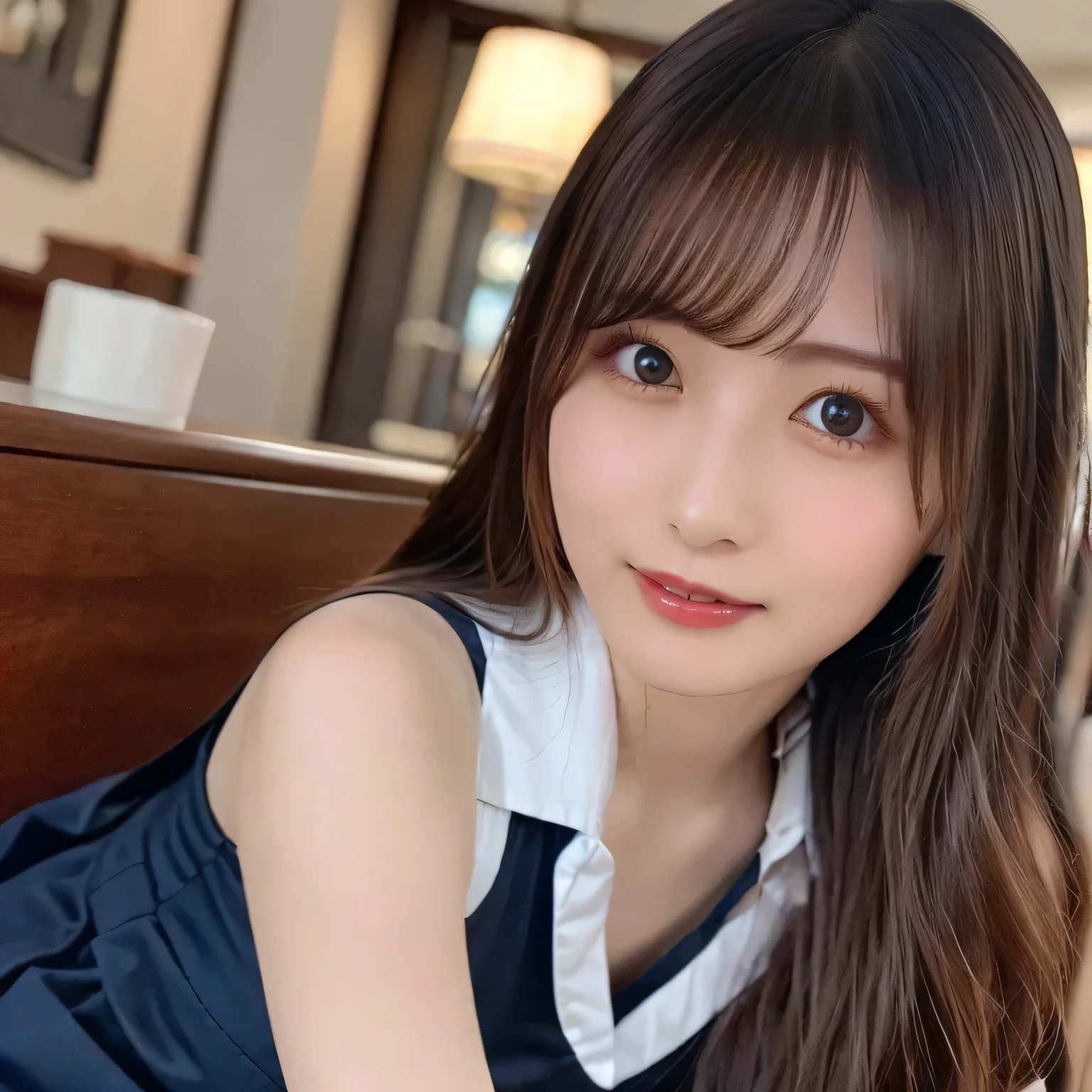 (Dynamic Angle:1.3),Extreme close up,((the wind is strong)),映画ofハイライト,1人of女of子,Upper Body,dancing,View your viewers, ((丘of上で, alone)), jewelry, blank eyes,brooch, 茶hair,( 長いhair:1.2),floating hairlong_sleeve, ribbon, Jacket, dress, gem, hair_ribbon,null, depth_of_Field, a close view of flying petal,Smiling face,((wince))