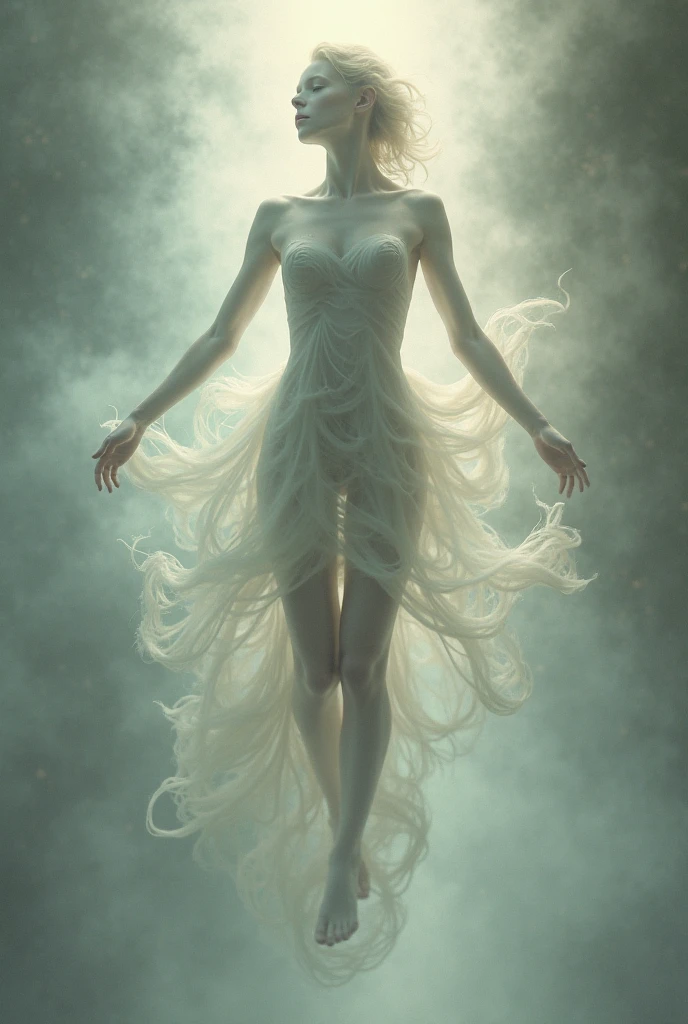 mentixis beautiful caucasian woman, (translucent skin:1.4), bioluminecent, twirling fog background, The best artwork of Eiko Ojala, cute, fantasy, dreamy, by Tim Burton, professional, sleek, modern, minimalist, <lora:mentixis:1.1> , metix,