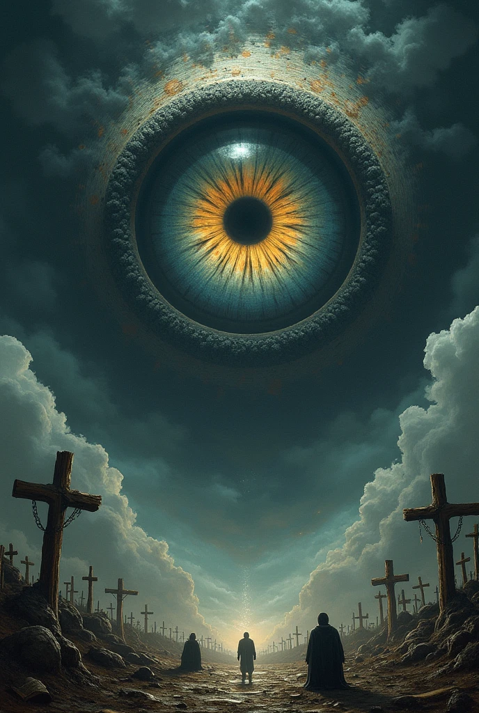 worm's eye perspective, grays shades, concept art of dark psychology, eclipse trails, inner distressed mood, cosmic glory, cluster dispersed rays, evil tendrils overflowing, trending on artstation, Dan Hillier