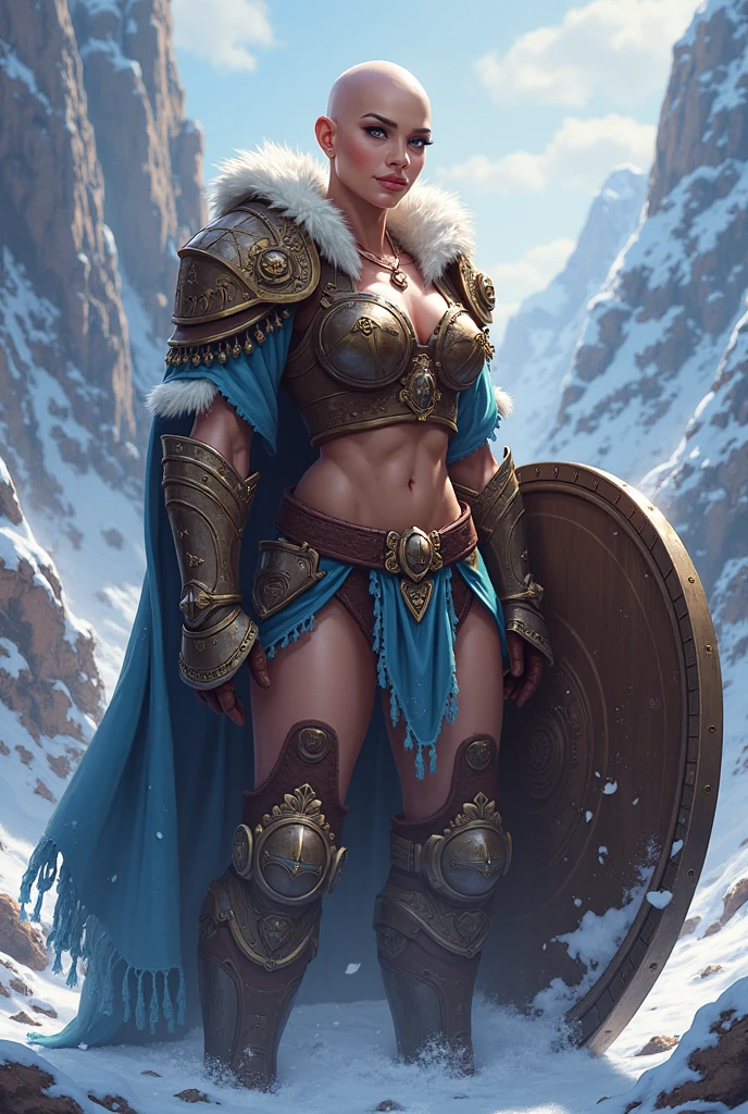 arafed woman in a warrior outfit barbarian warrior woman, very beautiful female barbarian, female warrior, female barbarian, beautiful female warrior, north female warrior, portrait of a barbarian female, a very beautiful berserker woman, muscular warrior women, female viking, north adult female warrior, a sexy blonde warrior, ornate bikini armor, warrior woman