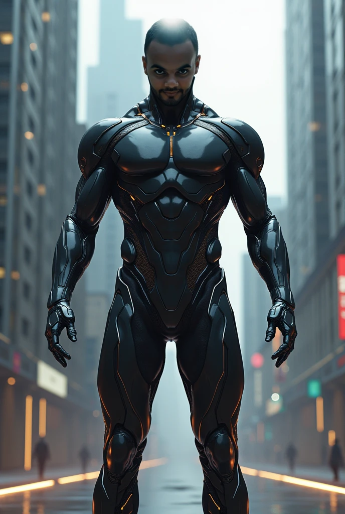Make a black male with dreads whose super hero name is “Unstoppable”