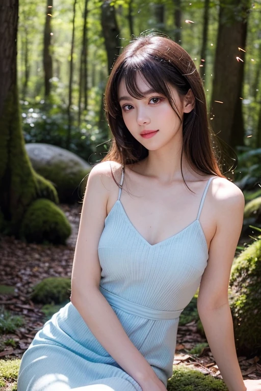 Best-quality, Masterpiece, Ultra-High-Resolution, (Photorealistic:1.4), Raw-Photo, 1girl, 15-years-old, the most famous Japanese idol, wearing only gorgeous-sheer-dress, (extremely cute face like the most popular Japanese idol), (extremely beautiful hair), (((extremely beautiful big-eyes))), extremely beautiful skins, innocent-smile, looking at viewer