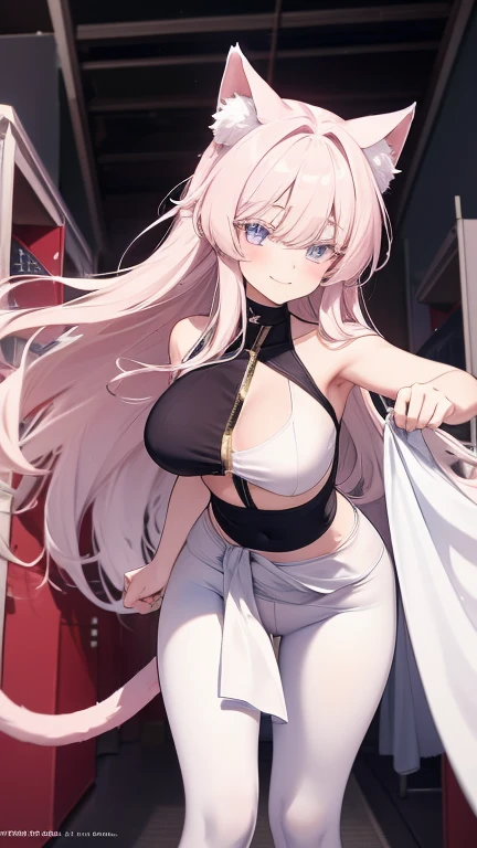 (day:1.7), outdoors, street,Cyberpunk_CityView, (very detailed background),
dynamic pose, , dynamic angle,
pink_eyes, pink_hair,twintails, hair ribbon,
dakini, (((dark_skin, gyaru, jewelry,cropped shirt, denim shorts))), navel cutout, ((underboob)),
1 girl, 20yo,mature female,Beautiful Finger,Beautiful long legs,Beautiful body,Beautiful Nose, perfect eyes, perfect face,(beautiful detailed aqua eyes),((mature female:1.1)),((milf:1.1)),make up,parted lips,(shiny skin:1.1),(perfect female body:1.2),(gorgeous detailed skin),(detailed hair),
looking at viewer, seductive smile, naughty face, tongue sticking out,
ray_tracing,intricate details,depth of field, extremely delicate and beautiful,
(Beautiful,large_Breasts:1.4), (beautiful_face:1.5),