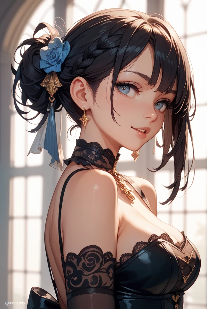 masterpiece, best quality, best illustration, HDR, beautiful details, intricate details, detailed scenery, dramatic light, best shadow, (close up portrait), 1girl, 18 year old, medium breast, detailed skin texture, tyndall effect