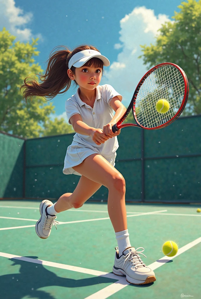 Teddy bears play tennis