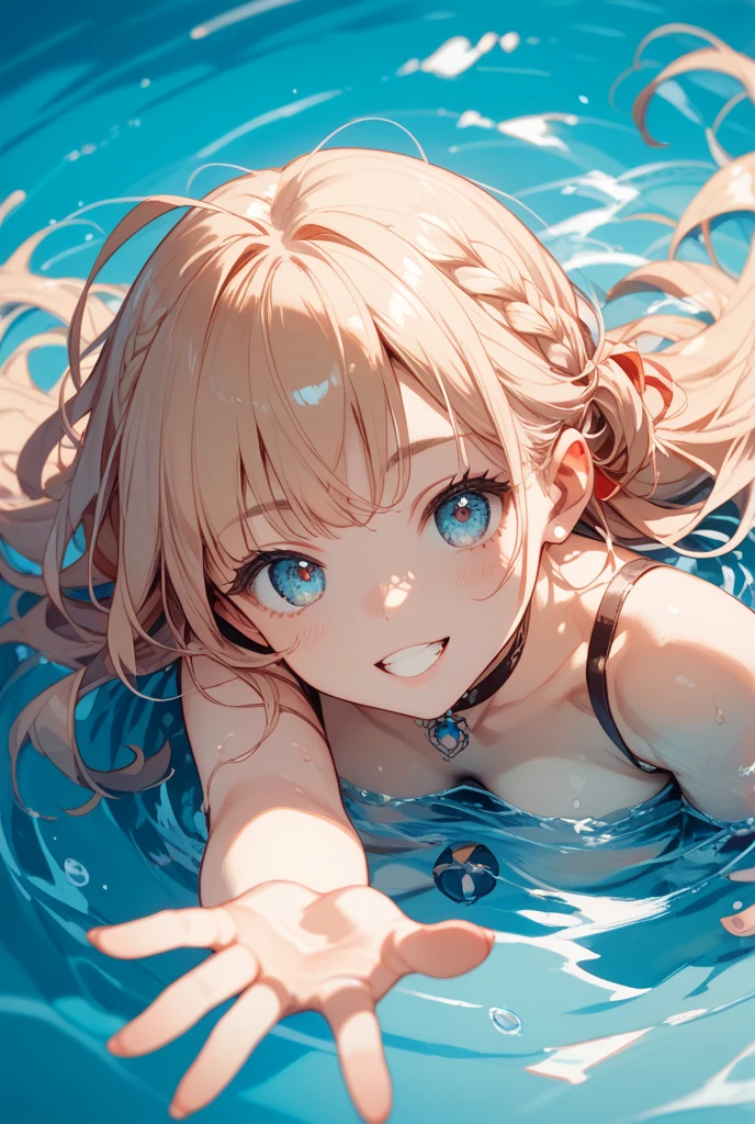 ((NSFW))、(masterpiece, Highest quality:1.3), (Super detailed:1.2), (hyperRealistic:1.3), (RAW Photos:1.2), High-definition RAW color photos, Professional photos, (PhotoRealistic:1.4), (Realistic:1.4), (Pink Hair:1.5), Professional Lighting, Perfect Anatomy, (Big Breasts:1.2), (blush, Detailed face), (Bright smile:1.5), Trending Hair&Trending Hairカラーをランダムに, Earrings, necklace, bracelet, Sexy, erotic Sexy, Random sexy gravure poses, (Naked sexy beauty、Relaxed expression on a swimming ring in the pool、金のEarrings、:1.3)、(((Detailed vagina)))、To the tips of the feet