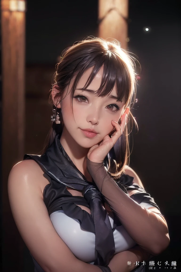 top-quality、8K Masterpiece、超A high resolution、(Photorealsitic:1.3)、Raw photo、1人、Short bob hair、dark brown hair、((slightly disheveled hair))、glowy skin、((super realistic details))、portlate、globalillumination、Shadow、octan render、8K、ultrasharp、beauty breast、cold color、、highly intricate detail、Realistic light、CGSoation Trends、Beautiful eyes、radiant eyes、Facing the camera、neon details、((Off-the-shoulder light blue sweater))、((Headband in hair)),ssmile,((The background is the National Library))