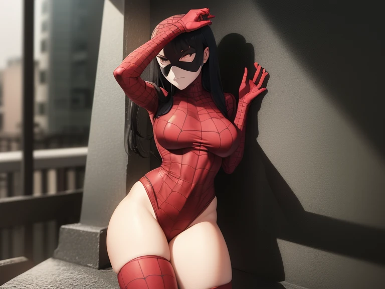 spider woman costume,breast circumference from 58 to 60 centimeters, buttock circumference 68 to 70 centimeters, hourglass-shaped body, gender: Hentai