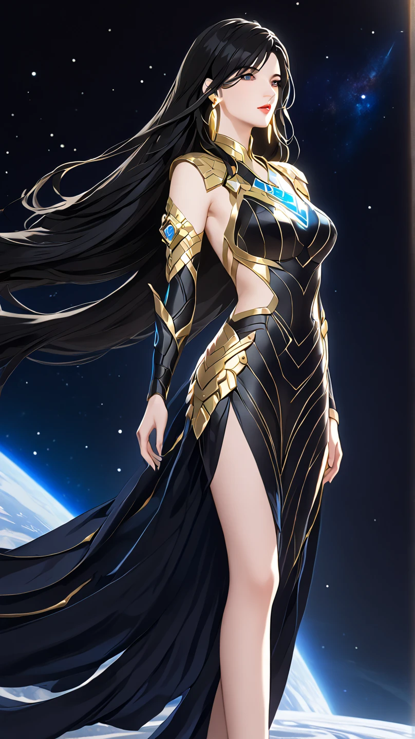master piece, high quality, a bioluminescent  beautiful girl, black long hair, white long dress, black background, J_diagram  <lora:J_diagram:0.8>
