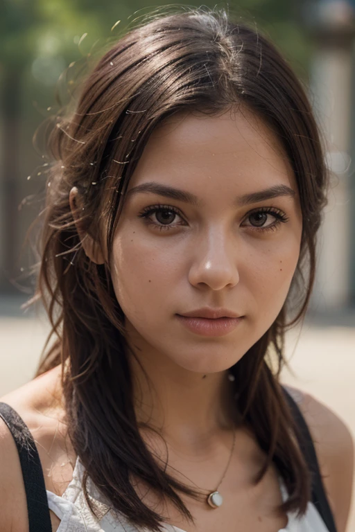 beautiful young girl, medium breasts, black bikini, brown eyes, realistic, (best quality,4k,8k,highres,masterpiece:1.2),ultra-detailed,(realistic,photorealistic,photo-realistic:1.37),HDR,UHD,studio lighting,ultra-fine painting,sharp focus,physically-based rendering,extreme detail description,professional,vivid colors,bokeh,portrait
