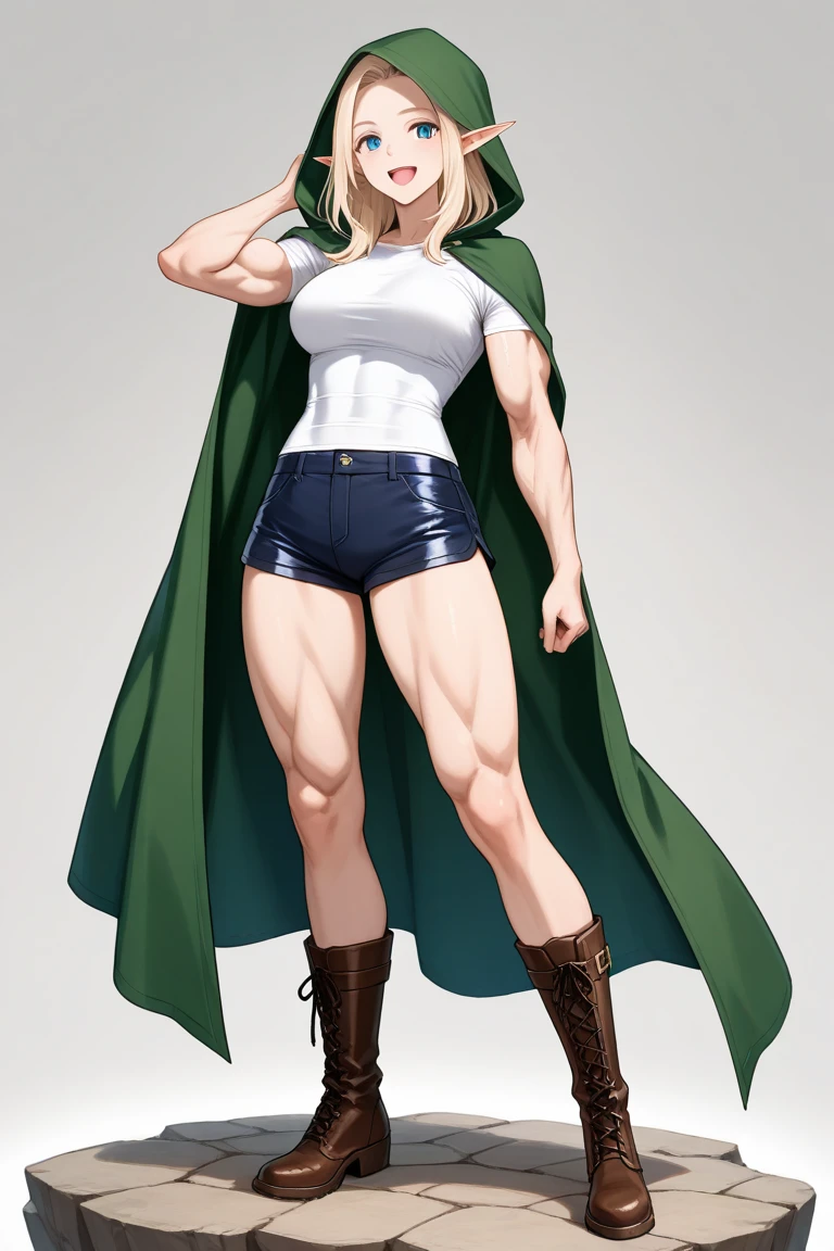 extremely long hair perfect anatomy 1 girl tall solo curvy (muscular) elf