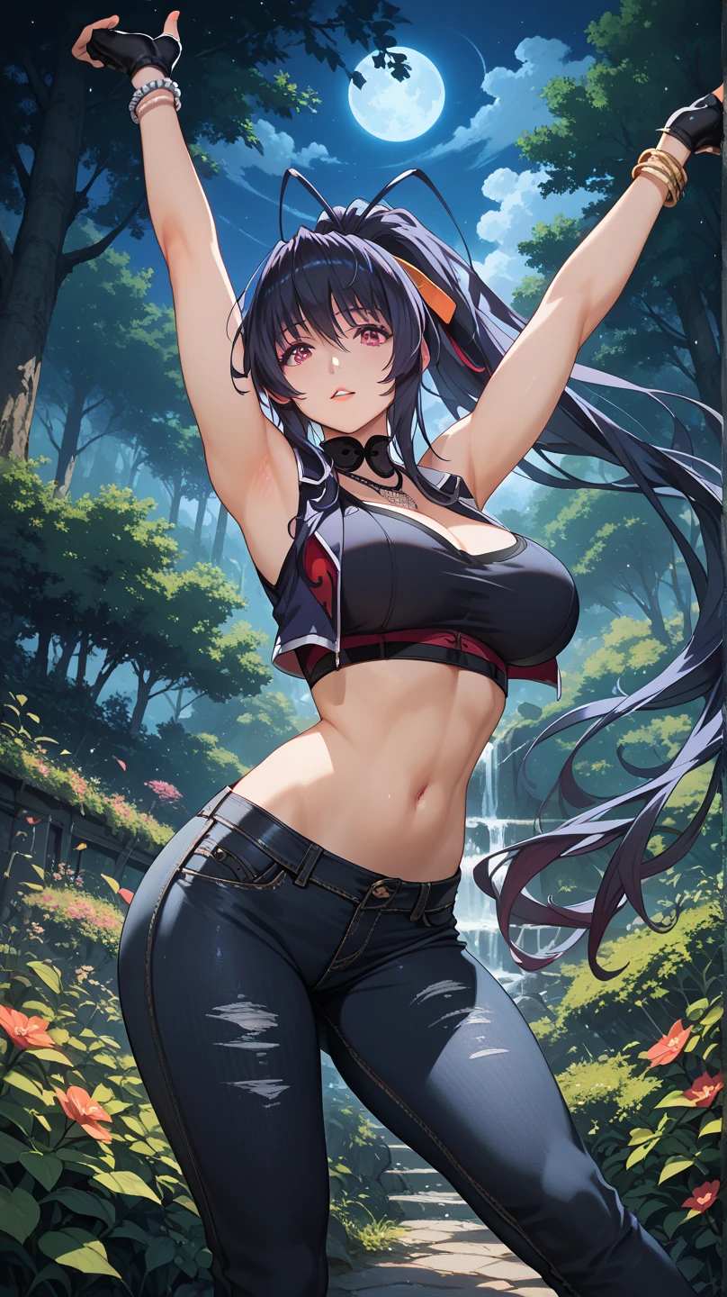 (highest quality,high resolution,(Ultra high fine mesh,4K), (ultra high resolution,8K),muste piece:1.2), (perfect anatomy,anatomically accurate), girl doing yoga, (in nature),, Peaceful and calm background Beautiful and detailed eyes, flowing long hair, yoga clothes, elegant pose, soft and gentle lighting, (very detailed and beautiful face), professional photography techniques, Bright colors, natural light, (very detailed and beautiful face), (large breasts:1.3), mindfulness meditation, Close ~ eyes