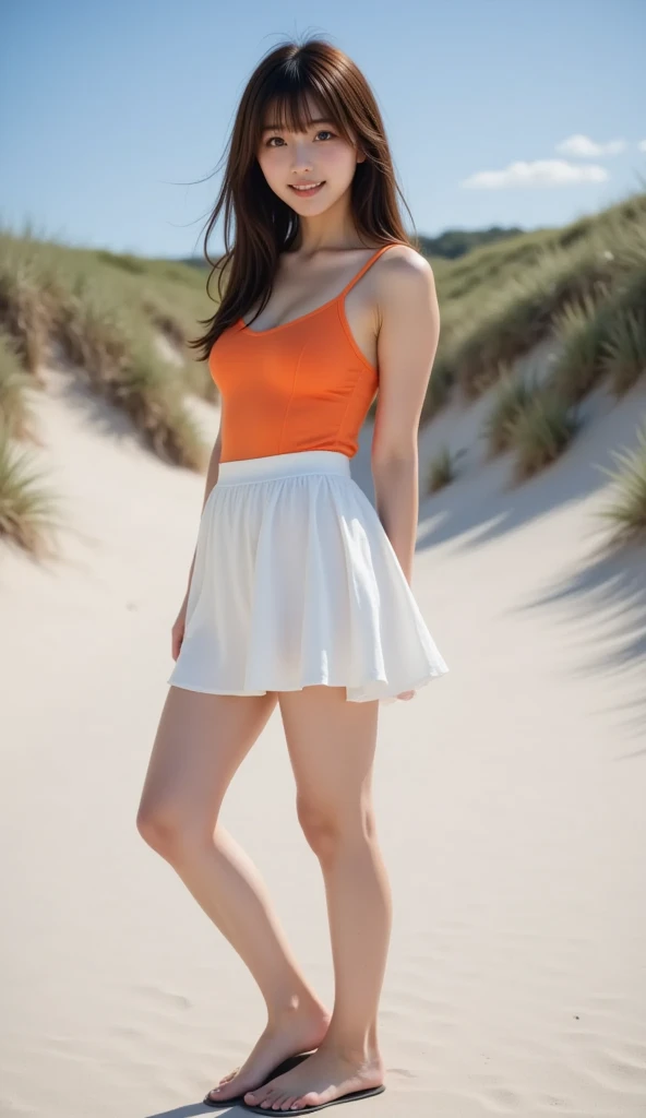 Barefoot female attire