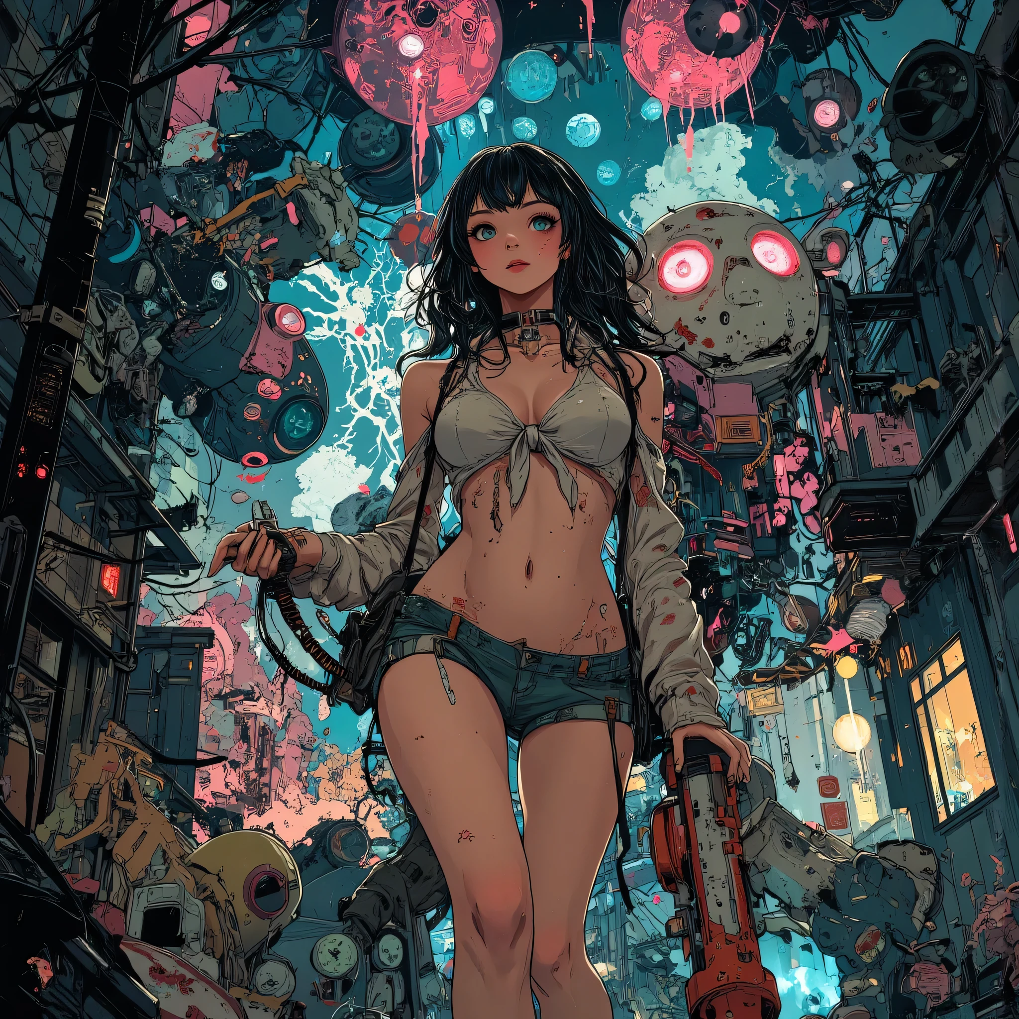 30-year-old woman、axを振り下ろす、 Friday the 13th 、Jason Helmet、murderer、Big Breasts、cleavage、Hami Breasts、night、闇night、Destruction、High leg of fluorescence、fear、、Halo、ax、greatest masterpiece、top quality、anatomically accurate、anatomically accurateな女性、anatomically accurateな描写、、Old town 、murderer、confidence、search、Countless Stars、perfect five fingers、steampunk、viewed from the side from the waist、Hami buttocks、全身search、Good and Evil、angels and demons、Evil、 is rampage、tyrant、 moving、axを振り回す、 Impressive、 Sense of Speed 、Watch up close、