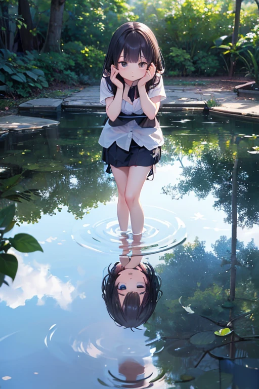 NSFW, BREAK (((Peeing:1.5、Pee:1.5))), BREAK(((Shooting from below)))、The whole body is visible、 Girl&#39;s Bedroom,(((Urinating、holding a urinal))), BREAK (((Test:1.5))),(official art、highest quality、Unity 8k wallpaper、32k:1.3、masterpiece、super detailed、超high resolution、realistic、Photoreal:1.2)、(cinematic lighting:1.2)、fire glow effect、film grain、best shadows、rim lighting、side light、(Super detailed and complex 3D rendering)、beautiful background、detailed beautiful face and eyes、(Beautiful and sharp pupilasterpiece, high resolution、highest quality, Ultra - High resolution, maximum resolution, very detailed, professional lighting, beautiful skin,BREAK, (Perfect hands, Perfect Anatomy,Detailed Eyes:1.5,Fine eyes:1.5),(((hyoudou michiru, 独奏, black thighhighs, black skirt, , frilled skirt, detached sleeves, sleeveless shirt, white shirt, red ribbon ,maid headdress))), (((Focus on the chest、Pay attention to the panties))),BREAK, (((Surprisingly huge amounts of semen on head, chest and thighs))),Thick outline:1.3、Fine contours,BREAK (((非常にFine eyes、Eyes that reflect the light and shine beautifully:1.3、Highly detailed face、Clear Eyes)))、Beautiful Skin、Fair skin、bright、(((Beautiful silver hair:1.3))),BREAK (((6 years old:1.3))),Detailed face, Detailed skin, Detailed clothing, Detailed fingers, Toned Legs,Small waist、Attractive thighs、Amazingly thin legs、Incredibly slim thighs、smooth and beautiful thighs、 Beautiful legs with less unevenness、Her thighs are wet with an amazing amount of semen, BREAK 非常に大量の汗をかく,(((Amazingly large breasts:1.3、Amazingly plump and big breasts:1.5,Big Tits:1.5,Beautiful breasts、Beautiful breastsの形、Pointed Chest、The tip of the chest is sharp、Amazingly huge amount of cum and very wet all over the boobs:1.3))),BREAK (((spread your legs to the sides,:1.3,Spread your legs out to the side at 90 to 120 degrees:1.5)))、BREAK (((Massage the breasts、Masturbation、toilet)))