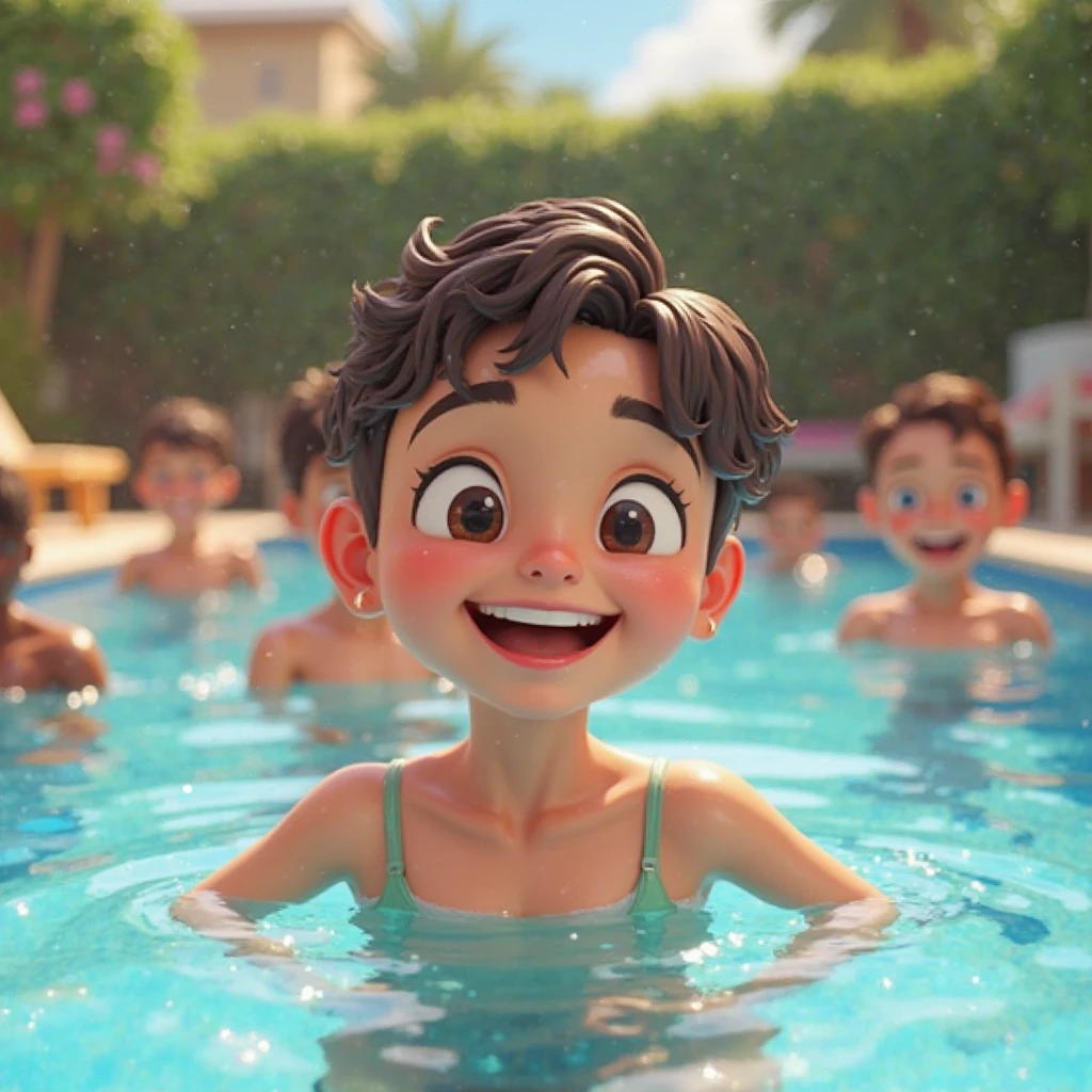 Once upon a time there was a boy of about named Tadeo, He was a happy child and they were no problem, He really liked the sport of swimming, where he seemed very dedicated and where he had made a variety of friends., I felt comfortable with everything that was happening to me