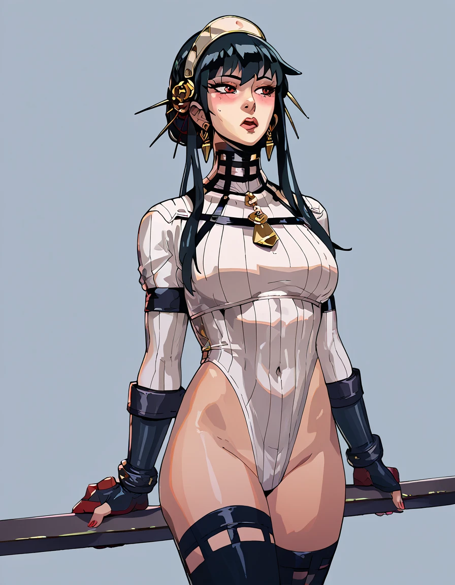 (((athletic cyberbike rider))), (((best qualityer))), (((perfectbody))), (((1girl))), Beautiful African American woman in oriental cyberpunk jacket, (((glossy black skin))), (((fully body))), (((dental floss))), (((afro girl))), (((coxas nuas))), (((DuneWalker))), high collar, digitalpainting, matte red, Digital illustration, extreme detail, digitl art, 4K, ultra HD. Your skin is deep, rich color and her hair is pulled back into two braids, (((best qualityer: 1.4))), (Unbeatable masterpiece), (hiper HD),(CG 8k hyper-realistic), (((brave face))), (((breasts big))), (((hyper feminine))), sexly girl, Tron,, ((( sculptural body ))), (((1 Kizi))), Kizi cibernética de 25 anos com perfectbody,,Beautiful and well-groomed face,muscular body:1.2,solid color detailed jacket, (Head to thigh photos), Complex equipment, green dark,long pants,Tight clothes are dark,With white stars and off-white stripes,,,,,Armor Metal Electronic Parts, Poison tattoos ) INFO, Kizi, (((standing alone))), pirralha violent, (((14歳))), sexly, pose de atitude, work of art, post-apocalypse, (((manga style))), bounty hunter, violent, Manic, the way you want, slenderbody, thin but strong, perfectbody, roupa moderna, advanced technology, neon, sleeves with vertical striped pattern, neutral background, (( cowboy shot )). in the background a wall with intricate graffiti
