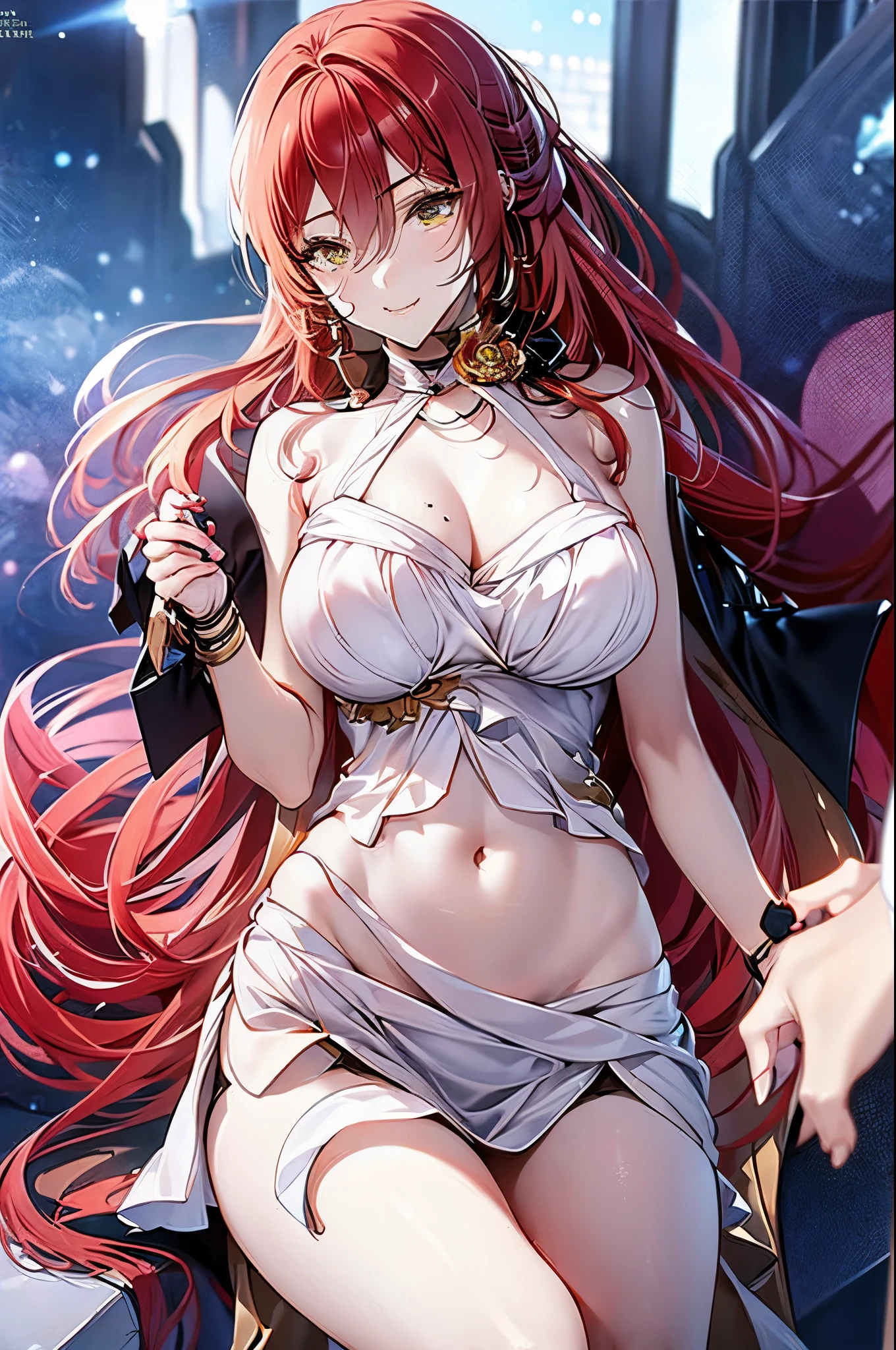 tmasterpiece, Best quality, (Detailed eyes and skin), ((Realistic)), jixiaoman, 1girll, The blonde_Hair, Yellow_clothes, Black_clothes, Blue_Eyes, Blue_sky, bblurry, bblurry_Background, bblurry_foreground, (Modern_City:1.5), mediating_Breasts, Exercise_bblurry,The photograph_\(curly\),short detailed hair,Skysky,独奏,Upper body body,Pregnant belly,Beth,Showing the belly,youthfulenergy,18-year-old girl,adolable,Two-dimensional painting style,pregnant women with,Best quality, 8K, High quality,, hair adornments, cone hair bun, Long hair, double bun hair, bangs, bow, maid headdress, Large Thigh, Stockings, white thighhighs, cleavage cutout, Face focus, Close up, (Heart-shaped pupils:0.9), (Blush:0.65), (1girll, Solo:1.4), Cityscape, Blue sky, Bright sky, Sunny, holding flower, Large breasts, Detailed background, Detailed clouds,Pregnant belly,Two-dimensional painting style,(Masterpiece), Best quality, Fine details, Highest picture quality, Masterpiece,exquisite CG,1girll,Closed mouth,Brown eyes,Long hair,bangs,Bare shoulders, cleavage,(Big breasts:1.4),Bare arms,Pink bikini,navel,Lace,garterbelt,Thighs,Loli,White pantyhose,water,hyper pregnant,Girl,SushangV4,Yae,SideBraid,