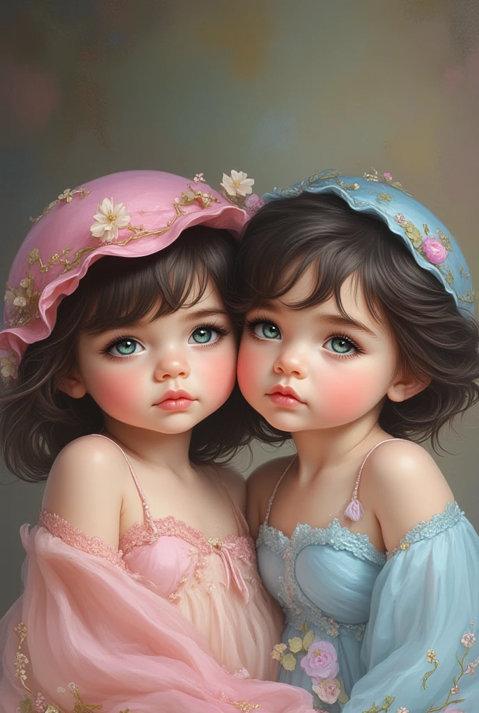 Top quality, super fine, masterpiece, cute little bird on cute little girl's head