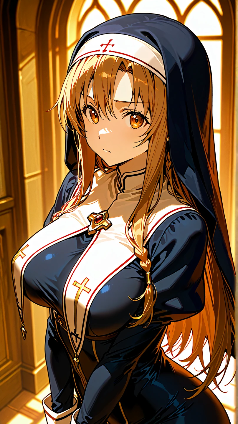 (Yuuki Asuna_Sword Art Online), NSFW, collar, UHD, retina, masterpiece, ccurate, anatomically correct, textured skin, super detail, high details, high quality, best quality, highres, 4K