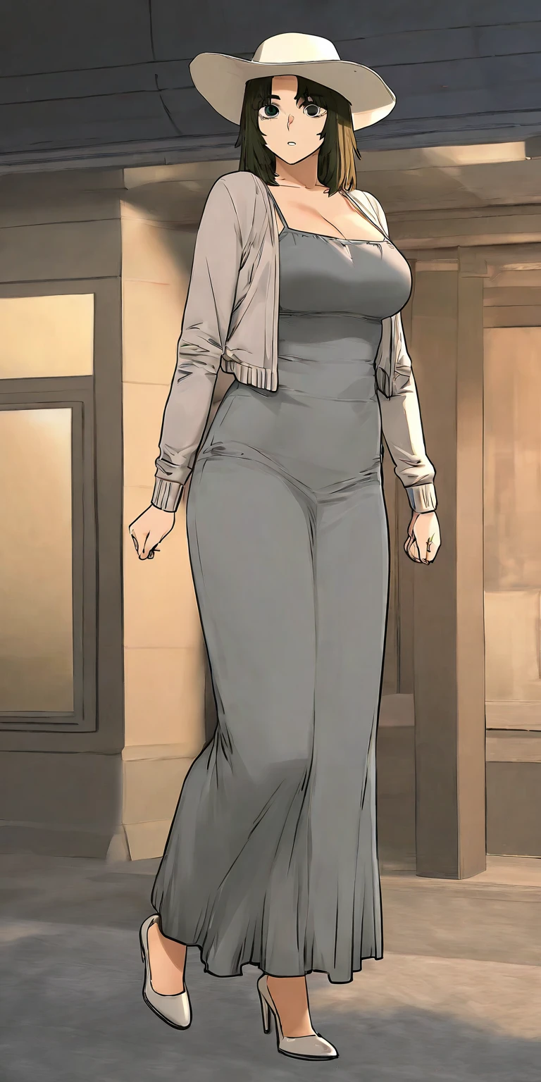huge chest, tall woman, silver hair curved, short hair, tomboy, freckles, portrait,1character, full body,1girl, tall female, solo, solo focus, portrait, walking, warior,