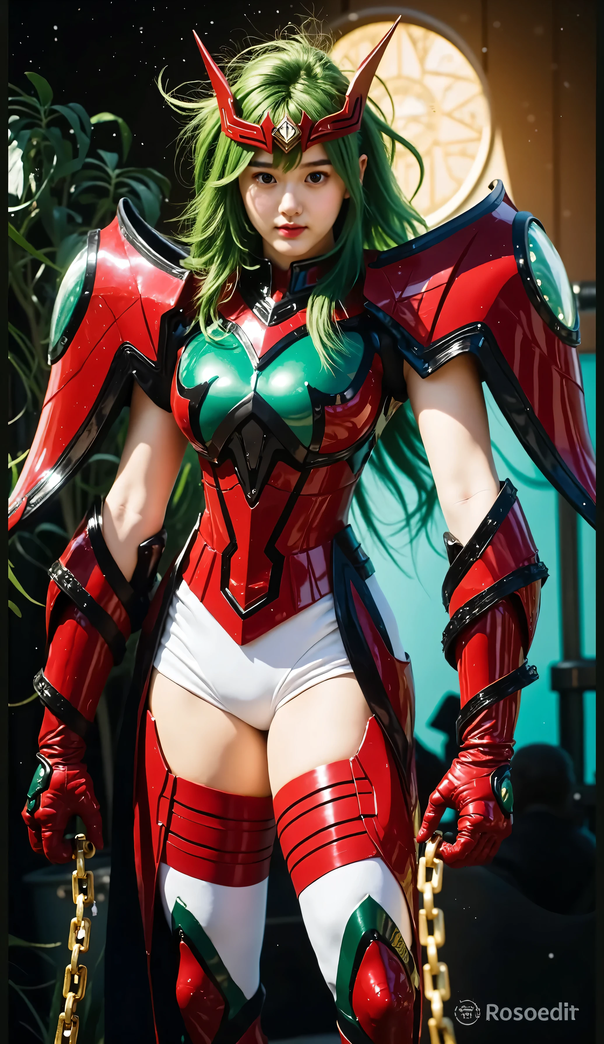Beautiful curvy woman wearing zero two cosplay from darling un the franxx, long pink hair, big breasts, Wide hips, thick legs, with the face of Jennie from blackpink.