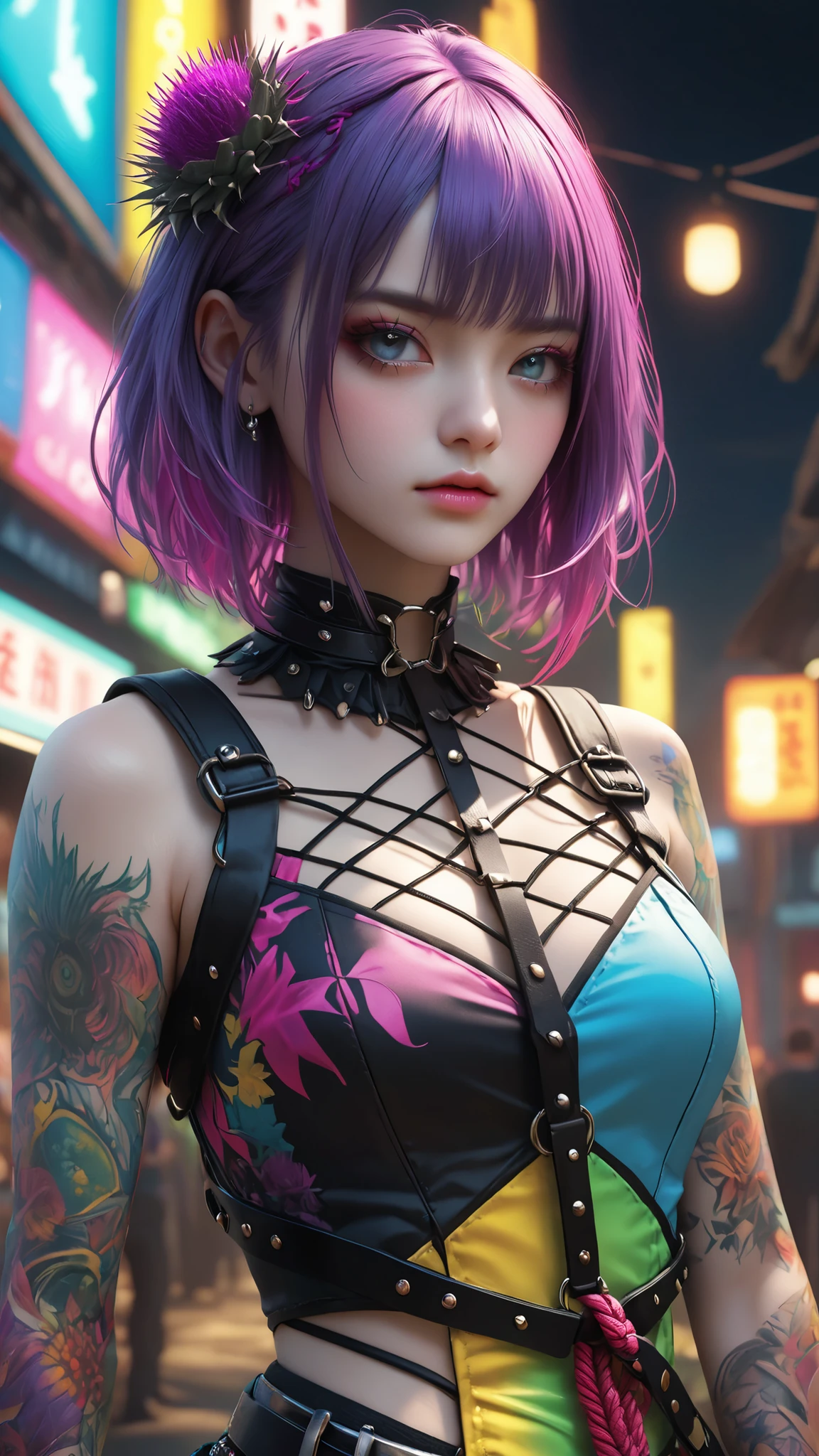 masterpiece、masterpiece、Awards、High Quality、high resolution、high resolution、PORTRAIT、((femboy))、Colourful long-sleeved gothic lollies _punk、 (live-action face)、Japanese、beautiful face、detailsな描写、 Absurd Details, best light, sharp, sharp image, ultimate,details, extremely details、Particle Effects , beautiful effects, bright colors, neon、 bondage 、超A high resolution 、octane rendering leaning forward、PORTRAIT、 realistic textured face and skin、perfect anatomy、 CGSoation Trends 、 SLR during homework、Original photo、photorealistic:1.keletal shibari :1.2、rope with vib、close-up、 attached、torture:1.2、Punishment、Realistic 3D CGI、Realistic Textured Digital Art、Realistic Faces:1.5、Milk thistle 、Hands behind your back、 Slim waist、
