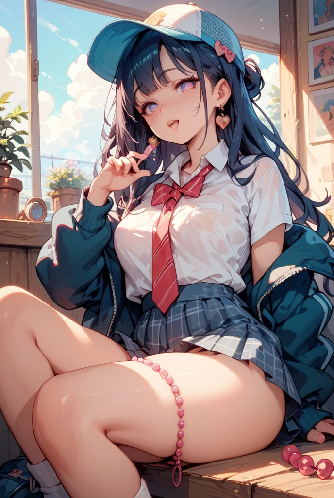 unity 8k wallpaper, anatomically correct, (((masterpiece))), (((highest quality))), (((Super detailed))), (((High resolution))), ((ultimate cutie)), perfect hands, perfect finger, (((excellent ???????))), detailed beautiful face, shiny hair, (((Improve))), (pot belly), (take up), small ???????, ((thick thighs)), (((alone))), ((enchanting smile)), (((blush))), (half open mouth), ((( against ??????))),Beautiful hands,Beautiful fingers,Detailed finger features,(Detailed hair features:1.7),detailed facial features,detailed clothes features, (perky ?????:1.1), (pointed ?????:1.3),(double breasted,under bust:1.2),  sitting at a table, cute,  highest quality visual of a cute girl,eating cakes, ), No sleeve, ((bloomers)), ((Padang juice stain on knee), (elbow pad), (((Sweat))), (((covered in Sweat))), ((deep breath)), in the park, outdoor, lit,  looking at the viewer, whole body, (spoken heart)(with sparkling eyes and a contagious smile),her thin pubic hair:1.3, looking at viewer, pose muy ????"