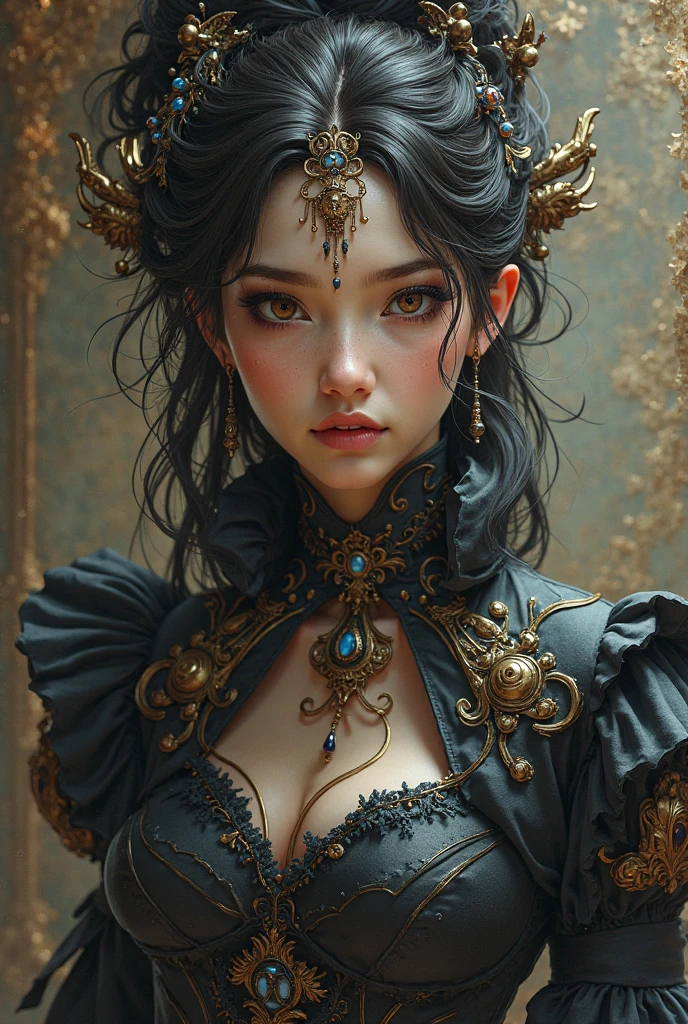 a beautiful albedo woman, highly detailed portrait, intricate facial features, flawless skin, piercing eyes, delicate lips, elegant hair, detailed clothing, complex jewelry, glowing skin, vibrant colors, cinematic lighting, dramatic atmosphere, digital art, photorealistic, hyper detailed, 8k, best quality, masterpiece