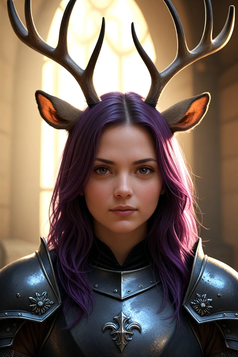 (((Burgundy hair)))Purple powder series((future technology)) HD Helmet,thoughtfully(antlers)