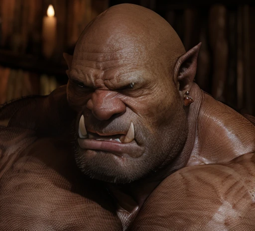 A handsome,Orc with abs tied to a chair,Shoes taken off,Revealing two big bare feet,Both feet are locked in the foot,Feet raised,Soles facing forward,Five toes tied with rope in foot,His hands were tied tightly to the chair.,His upper body was stripped,Wearing only a pair of trousers,Being tickled by a man in a cap,His armpits were constantly tickled by feathers.,The soles of his feet were being scratched by two brushes.,The toes are also tickled by the feathers growing from the toes.。The abdomen is scratched with a brush,And he laughed,Struggling hysterically,Swinging his two feet,I want to escape from this nightmare.,But can only endure the punishment of being tickled。*(Have an expression of laughing like being tickled,Keep your feet elevated,The soles of your feet should face the screen)