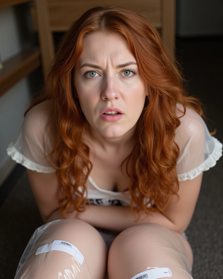 redhead, frantic wild expression of desperation and fear, freaking out, wide terrified eyes
<lora:shocked_v1:1.0>