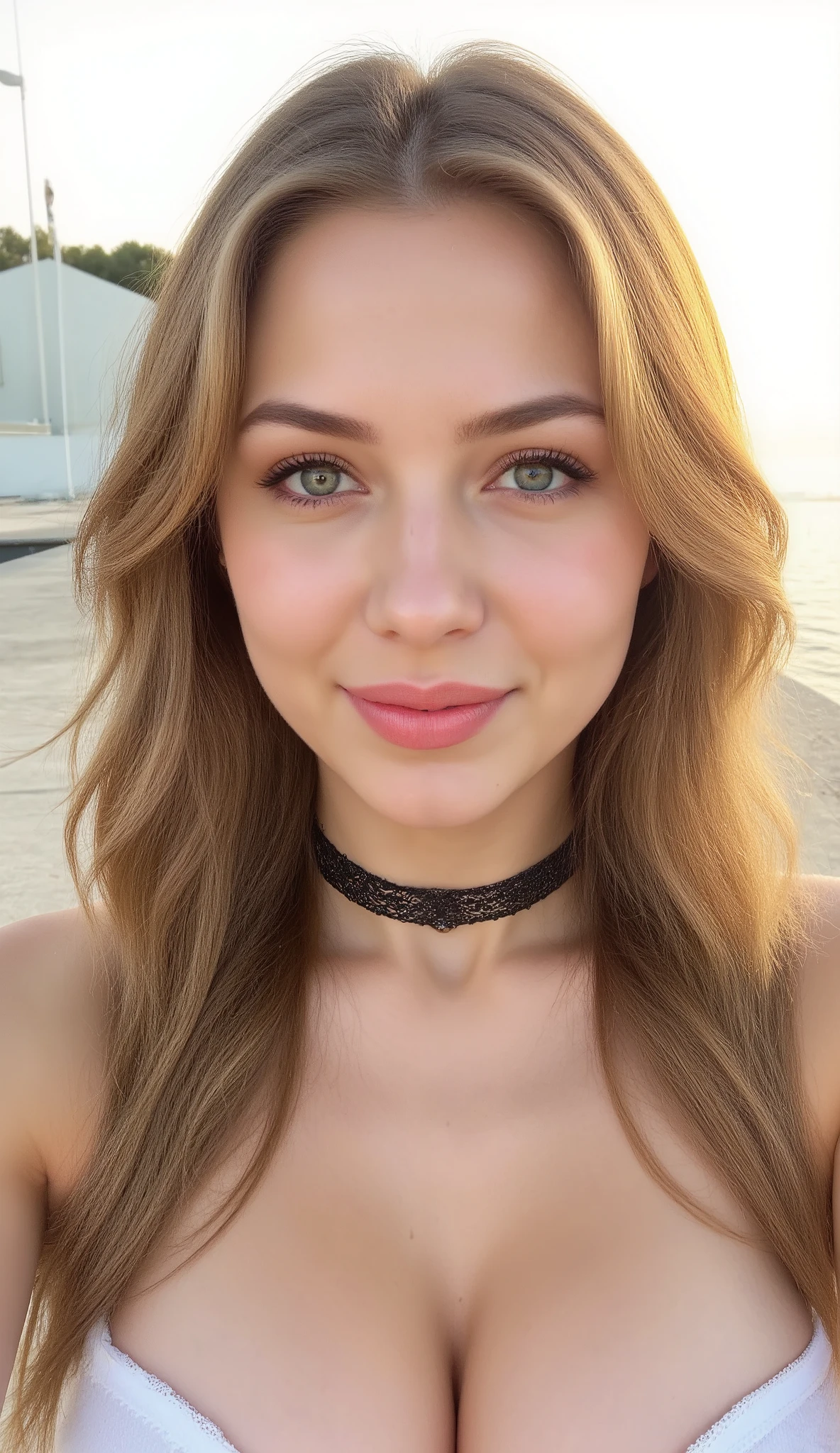 woman wearing a lingerie, long hair, hyper realistic, 4k, masterpiece, beautiful, facing the viewer, headshot, cleavage, orange lace bra, high neck sports bra, pale skin, fair skin, smirk,
<lora:KellyXL:1>