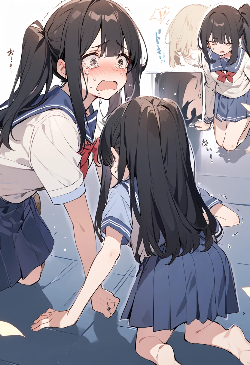Under the skirts of Korean elementary school students、I want to be stepped on、I want to kneel、I want to give in