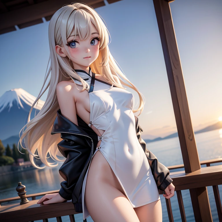 Anime girl with white hair and blue eyes, White cat lady, Gweitz, Very Beautiful Anime Cat Girl, artwork in the style of Gweitz, Gweitz on pixiv artstation, Gweitz on artstation pixiv, Beautiful anime cat girl, Trending on cgstation, anime wallpaper 4k, anime wallpaper 4k,Swimwear,Knee Up