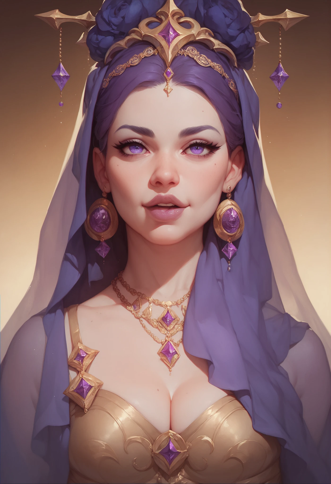 magical, Fantasy, subject, Highest quality,Hijab with beautiful details,charming face,Tzuyu loves Yua. ,Long eyelashes,Wear a colorful belly dancing outfit.,Detailed details,big ,With dissociation.,staring at the camera、Java Castle