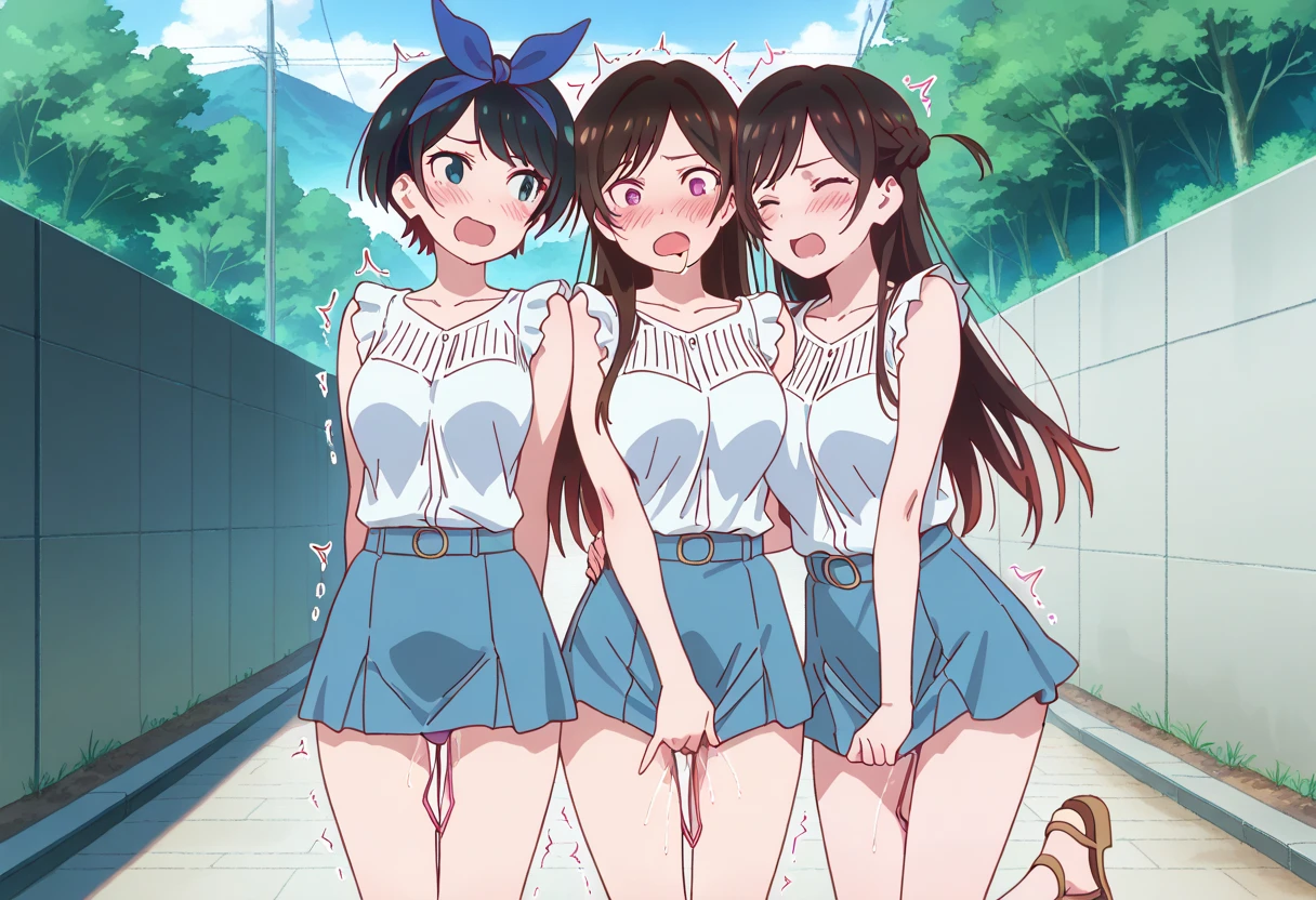 ((((Loli beautiful legs nudist girl running))))、bigboob,A lot of close friends hugging each other with baseball caps、surround each other'face、smilein a group photo、