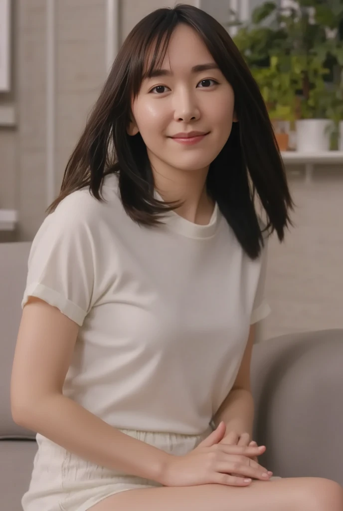 (highest quality、masterpiece、8k、Best image quality、whole body、Hyperrealism、Award-winning works)、(1 35 year old mature woman:1.2)、(35 year old mature woman:1.2)、(Slender body:1.1)、(Very large breasts bigger than a face:1.65)、The most elegant long wavy hairstyle、(Accentuate your body lines:1.1)、(Tight plain white t-shirt:1.2)、(Damaged Denim Shorts:1.1)、(Standing Elegantly:1.2)、(Meat specialty store:1.1)、(Blurred Background:1.1)、(The most natural and perfect meat specialty store:1.1)、Meat is sold in bulk、The most natural interior, Perfectly organized、(A shelf full of meat:1.1)、(A lot of meat is neatly lined up on the shelves..:1.1)、(Beautiful skin that shines Very brightly:1.4)、(Very bright:1.4)、walk gracefully down the aisle、(The most beautiful smile looks at me:1.2)、Upper body photo、Accurate anatomy、Very large breasts bigger than a face、Accentuate your body lines、Perfect Makeup、Long eyelashes、Bright lipstick、Beautiful glossy lips、Ultra HD glossy skin、Ultra-high definition, radiant skin、Ultra High Resolution Glossy Lips、(Ultra high resolution perfect beautiful teeth:1.2)、((Very realistic loads of semen))、((A whole body covered in a huge amount of semen:1.75))